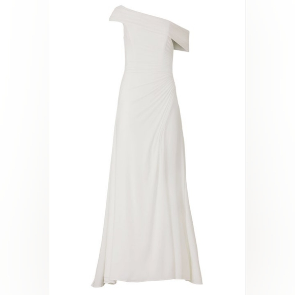 17. NWT IEENA FOR MACDUGGAL FOLDOVER OFF THE SHOULDER JERSEY GOWN - Picture 2 of 10